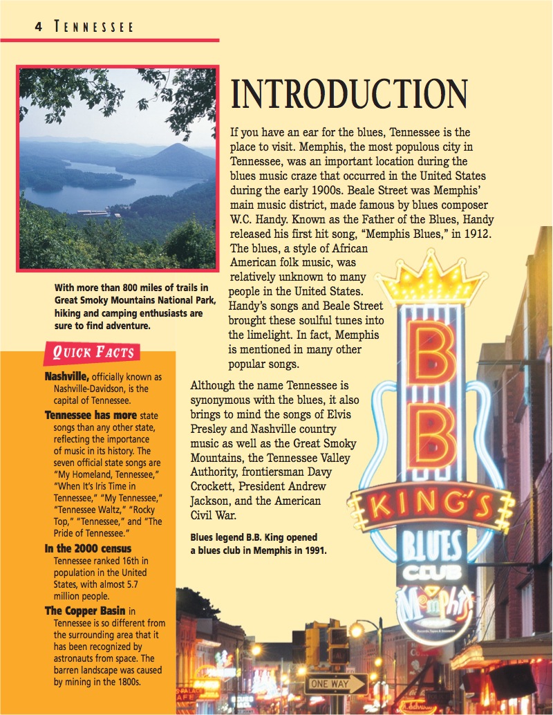 Tennessee: The Volunteer State — page 1