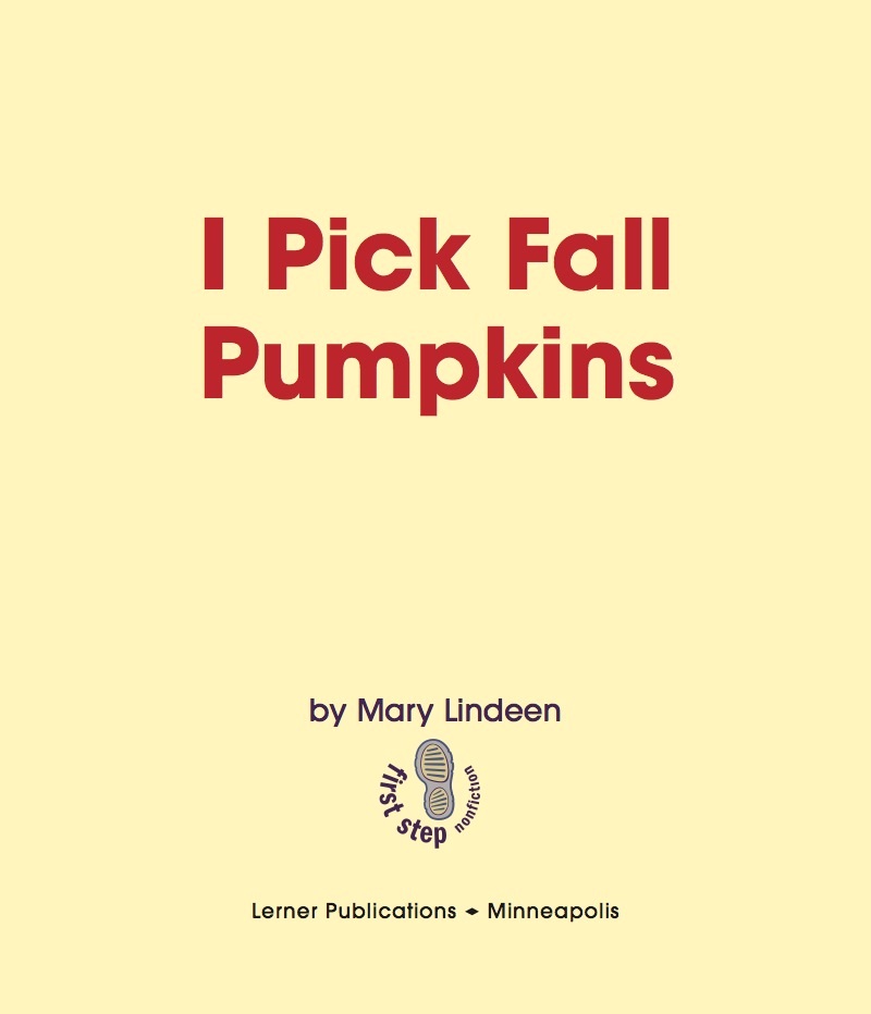 I Pick Fall Pumpkins book cover