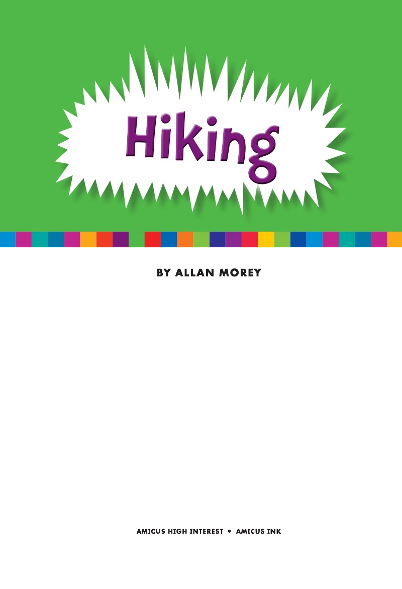 Hiking book cover