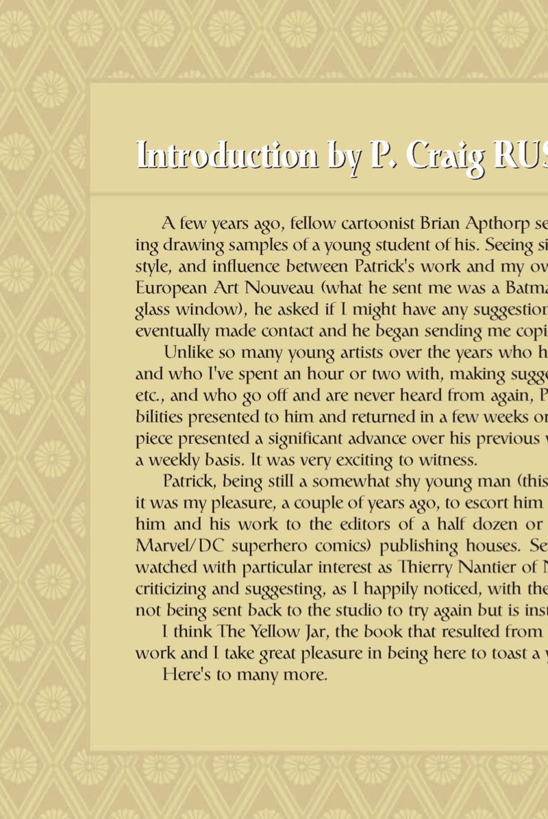 The Yellow Jar — page 1