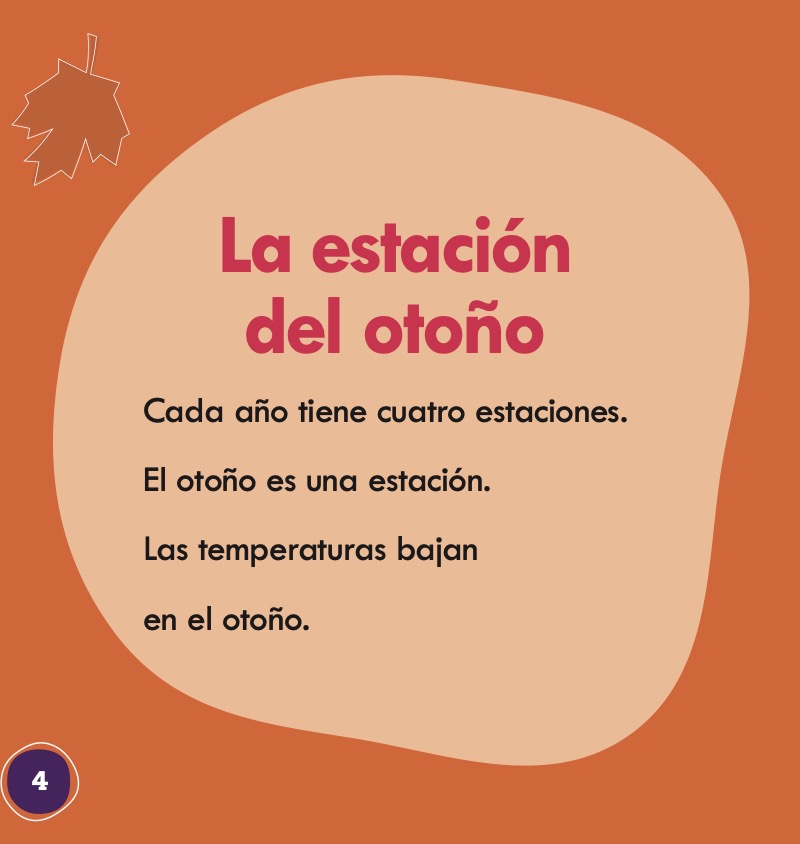 ¡El otoño es divertido! (Fall Is Fun!) — page 1