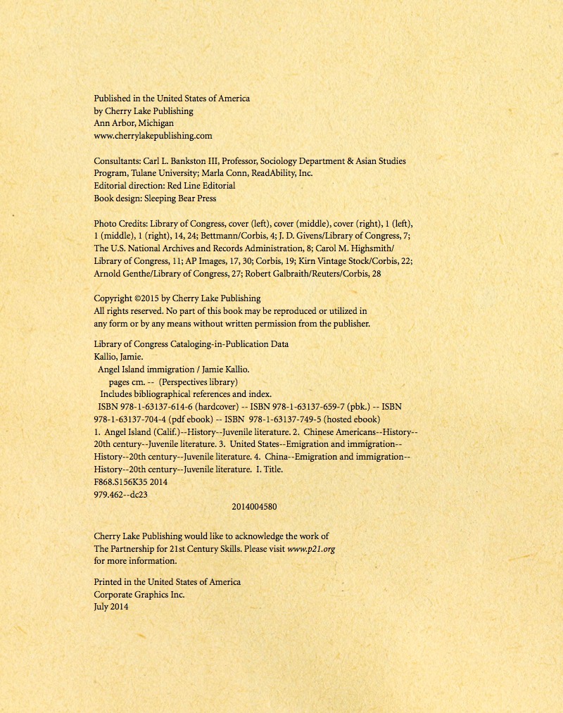Angel Island Immigration — page 1