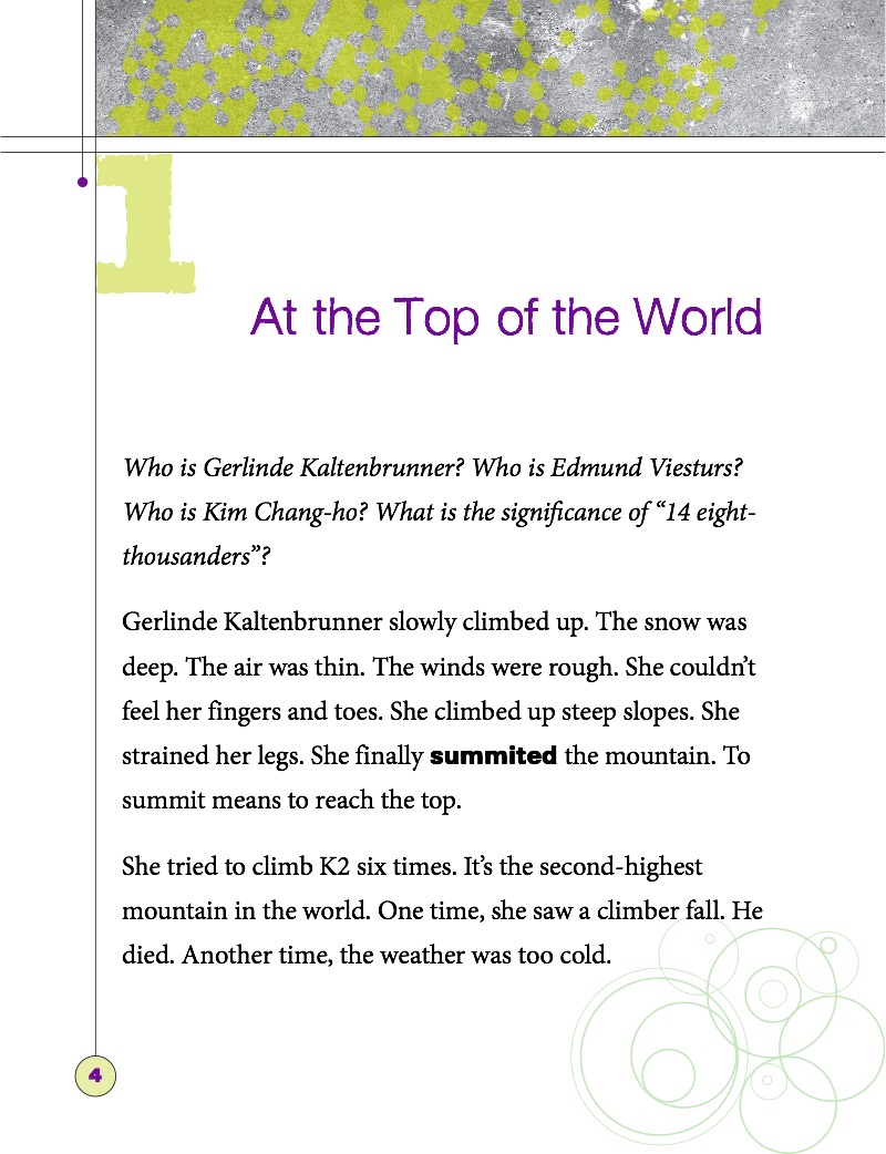 Extreme Mountain Climbing — page 1
