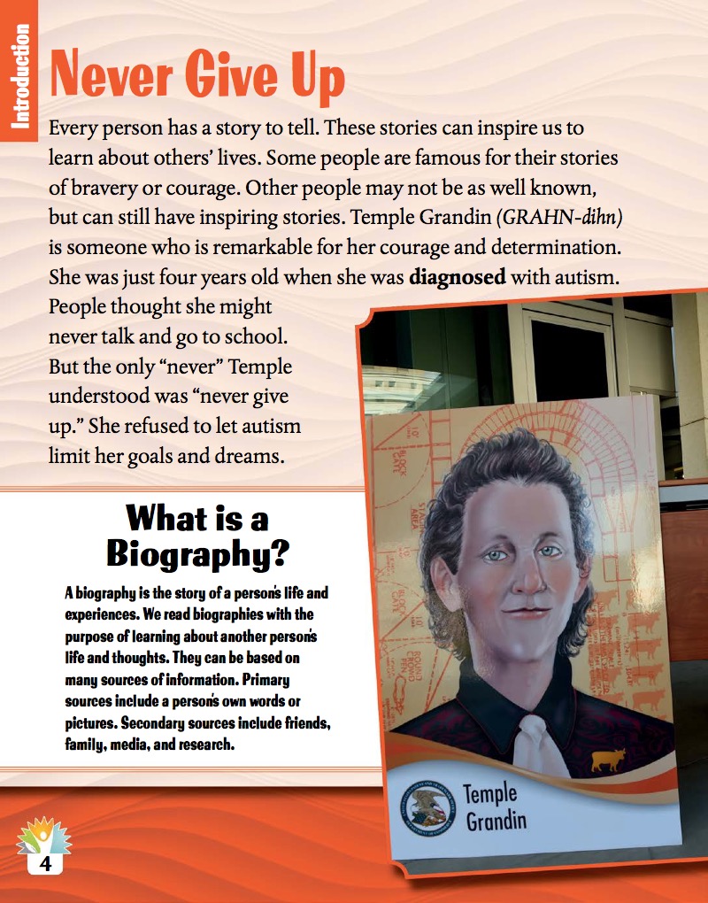 Temple Grandin: Pioneer for Animal Rights and Autism Awareness — page 1