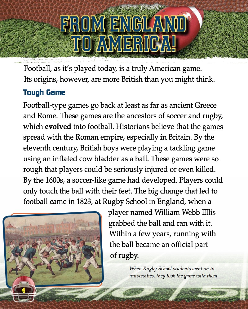 Touchdown! The History of Football — page 1