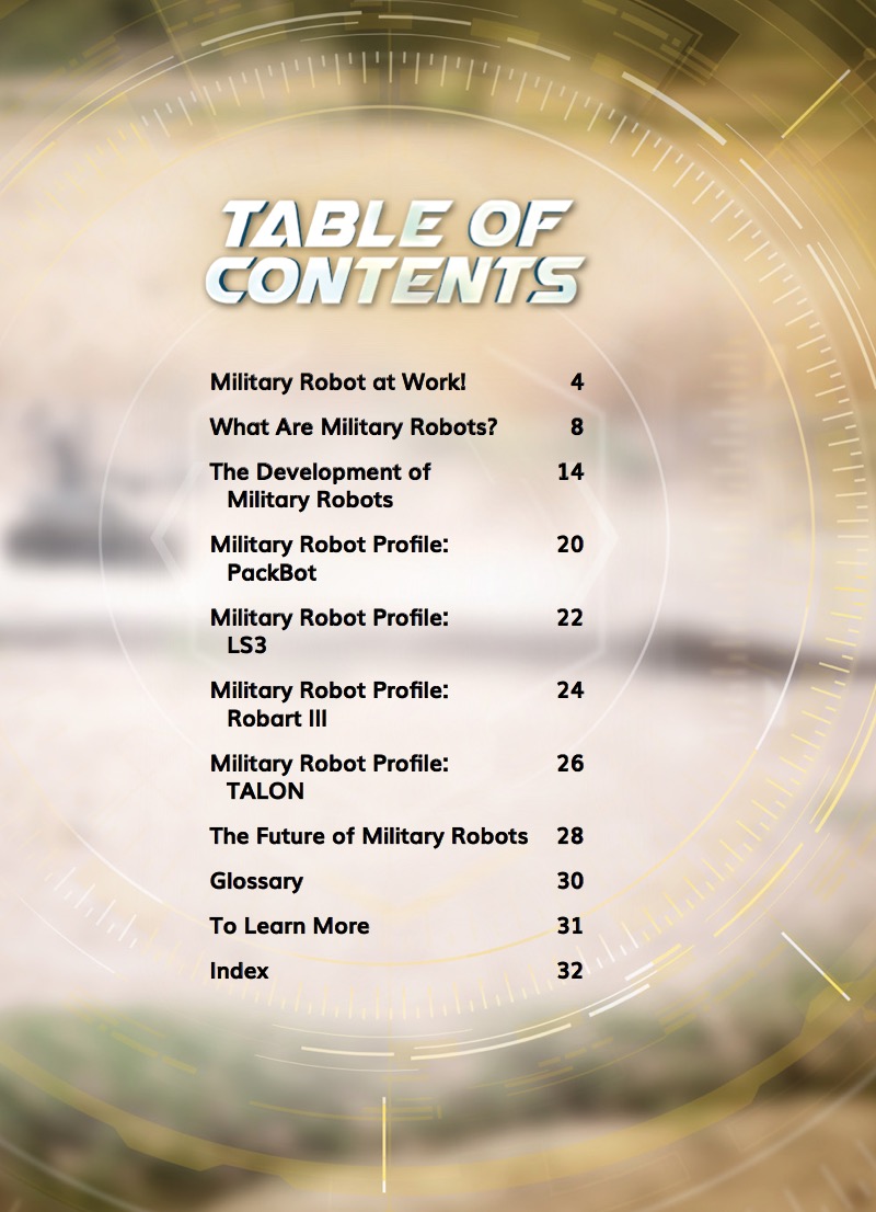World of Robots: Military Robots book cover