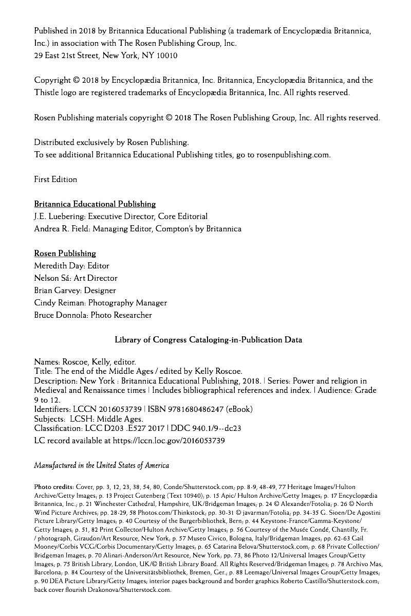 The End of The Middle Ages — page 1