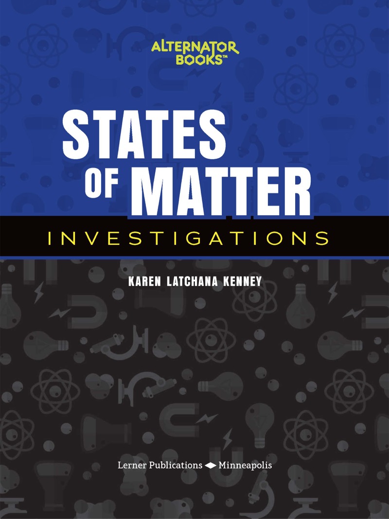 States of Matter Investigations book cover