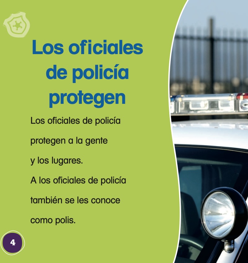 ¡Que vivan los oficiales de policía! (Hooray for Police Officers!) — page 1