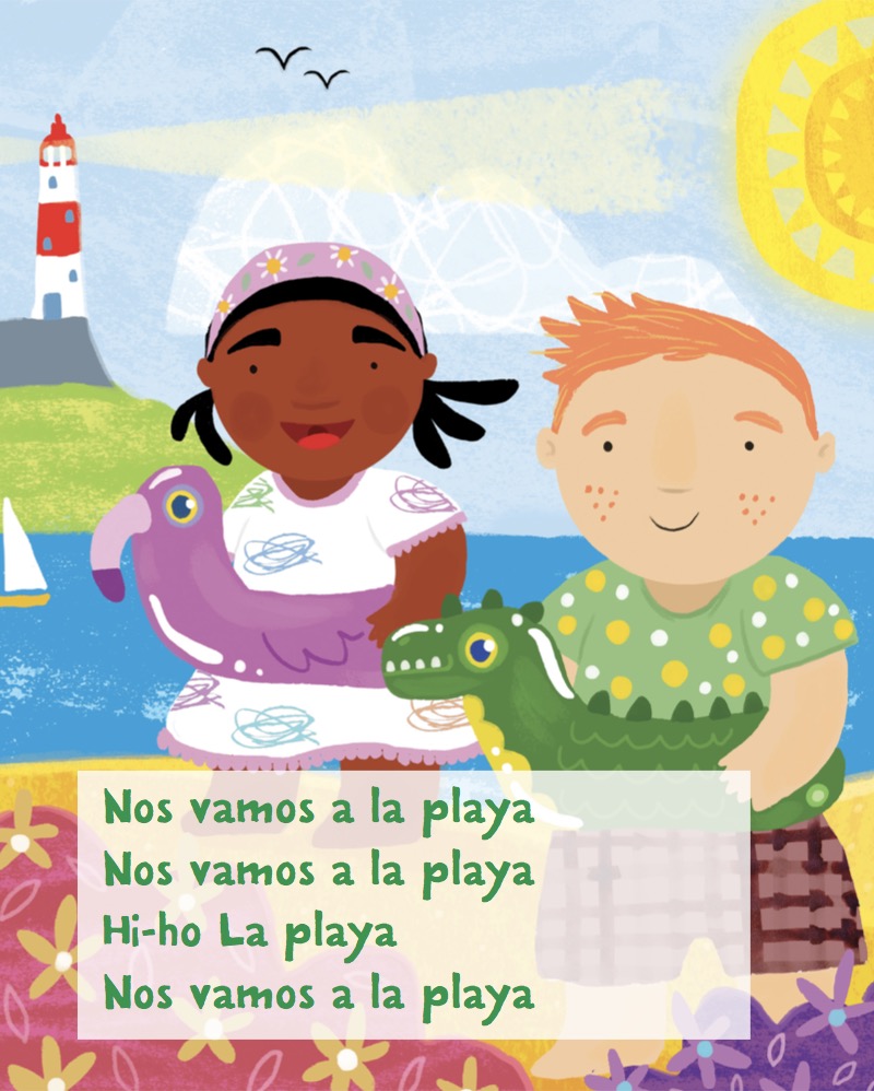 We're Going to the Beach / Nos vamos a la playa — page 1