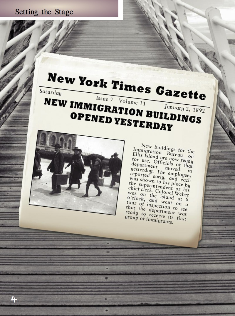 Landing At Ellis Island — page 1