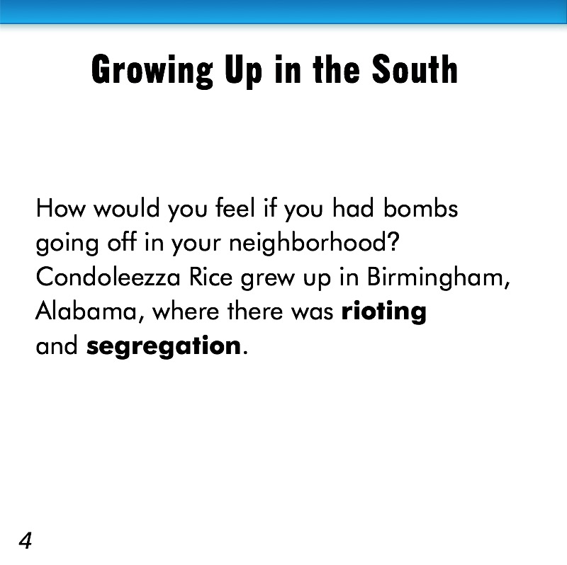 Condoleezza Rice — page 1