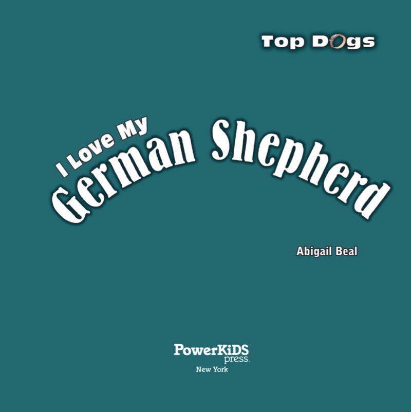 I Love My German Shepherd book cover