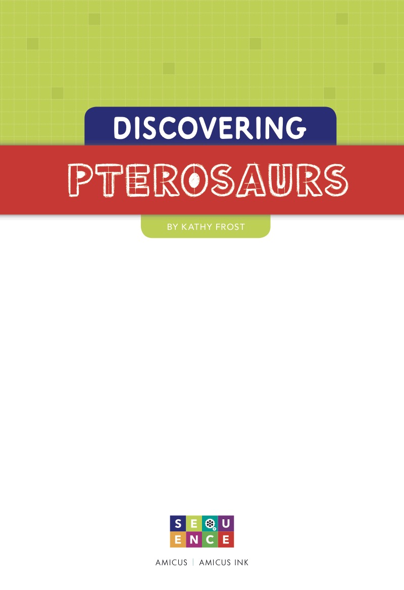 Discovering Pterosaurs book cover