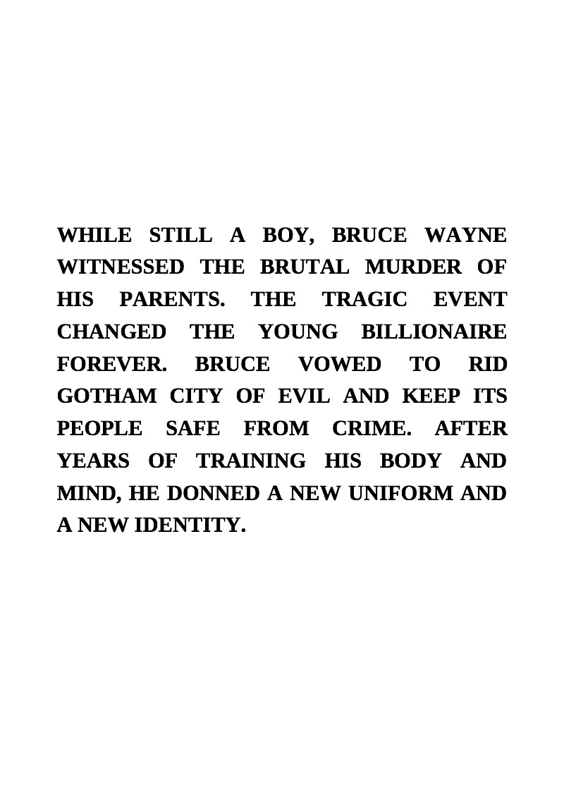 The Dark Knight: Batman Undercover — page 1