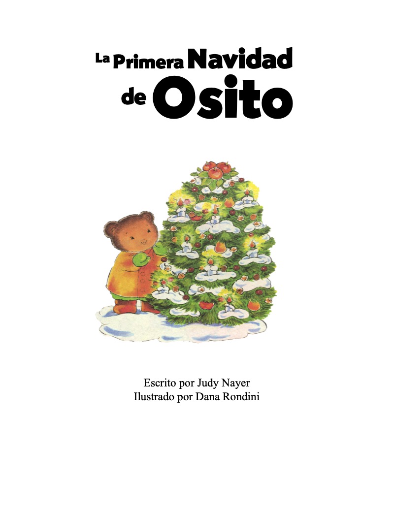 La Primera Navidad de Osito book cover