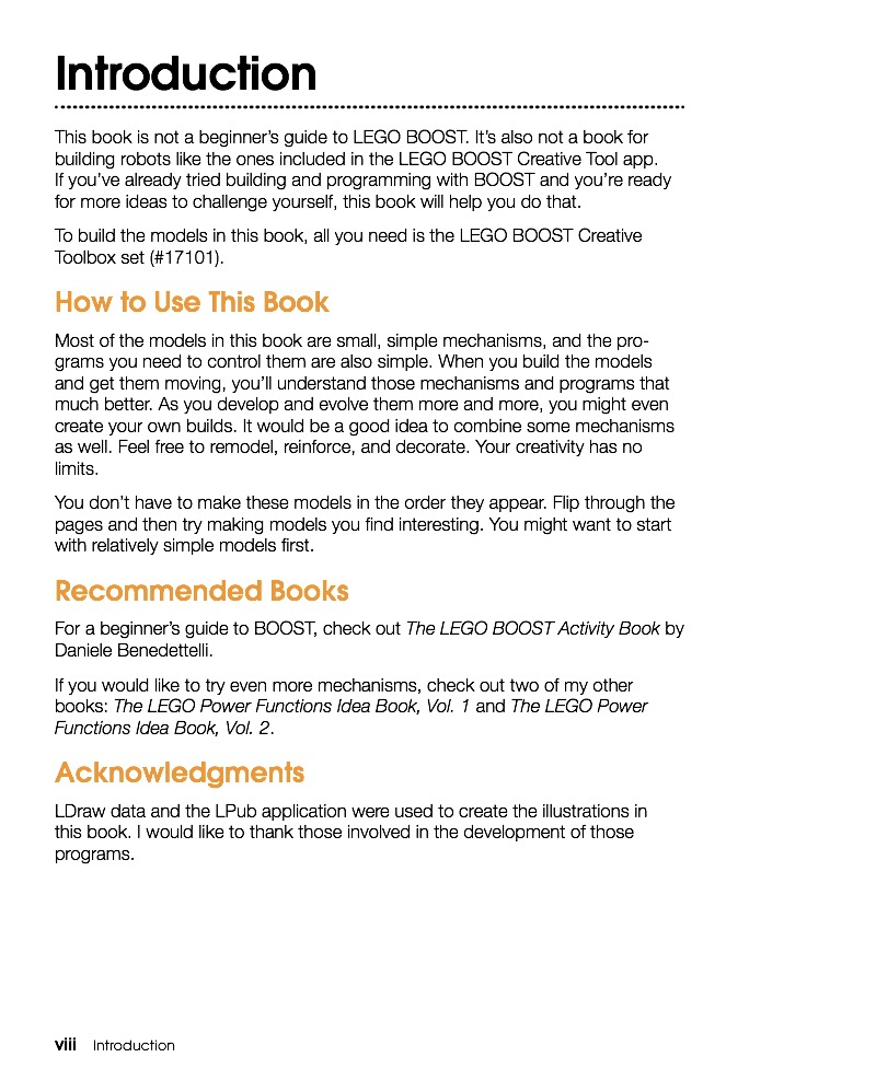 The LEGO BOOST Idea Book — page 1