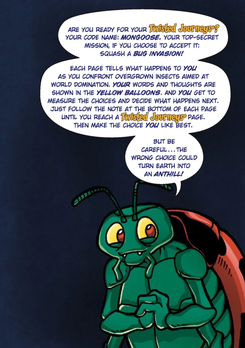 Agent Mongoose and the Attack of the Giant Insects (Twisted Journeys) book cover