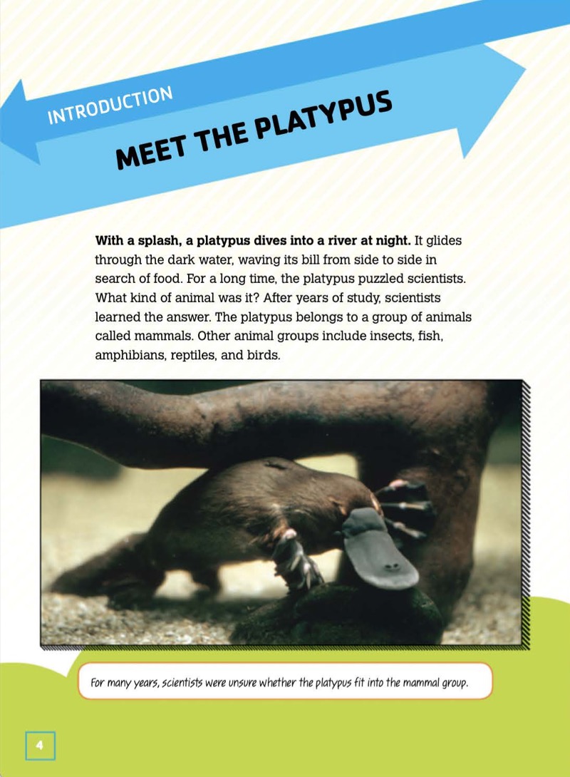 Platypuses: Web-Footed Billed Mammals — page 1