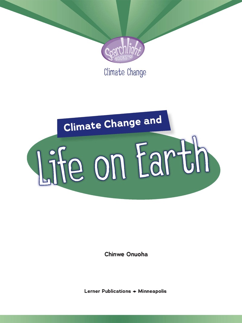Climate Change and Life on Earth book cover