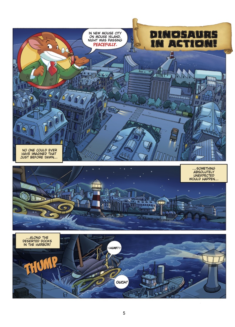 Geronimo Stilton Graphic Novel #7: Dinosaurs in Action — page 1