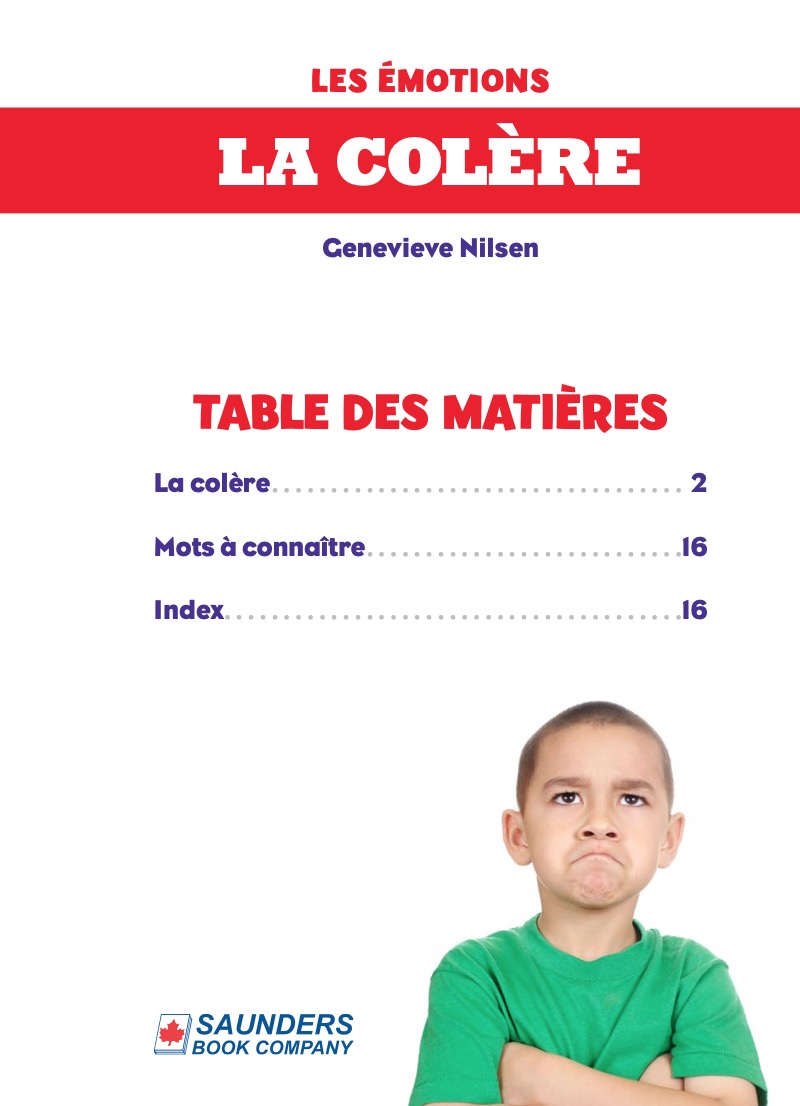 La colère (Angry) book cover