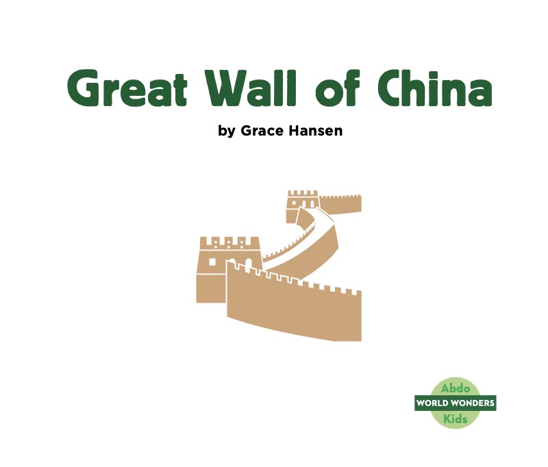 Great Wall of China book cover