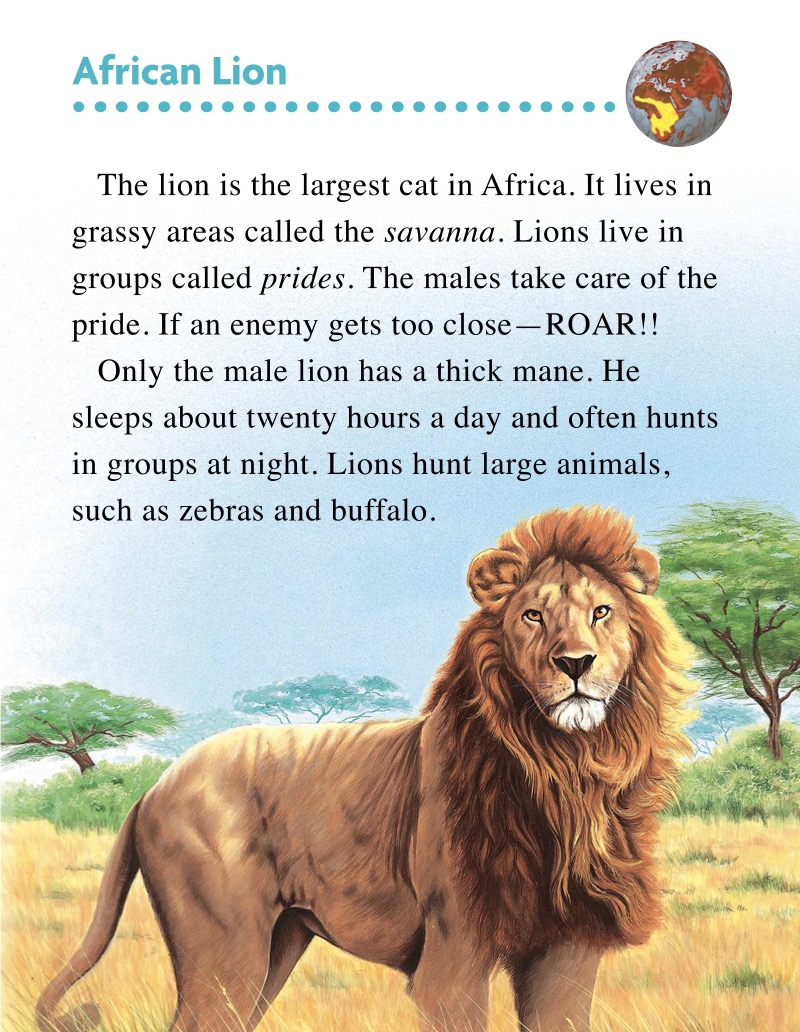 Big Cats of the World — page 1