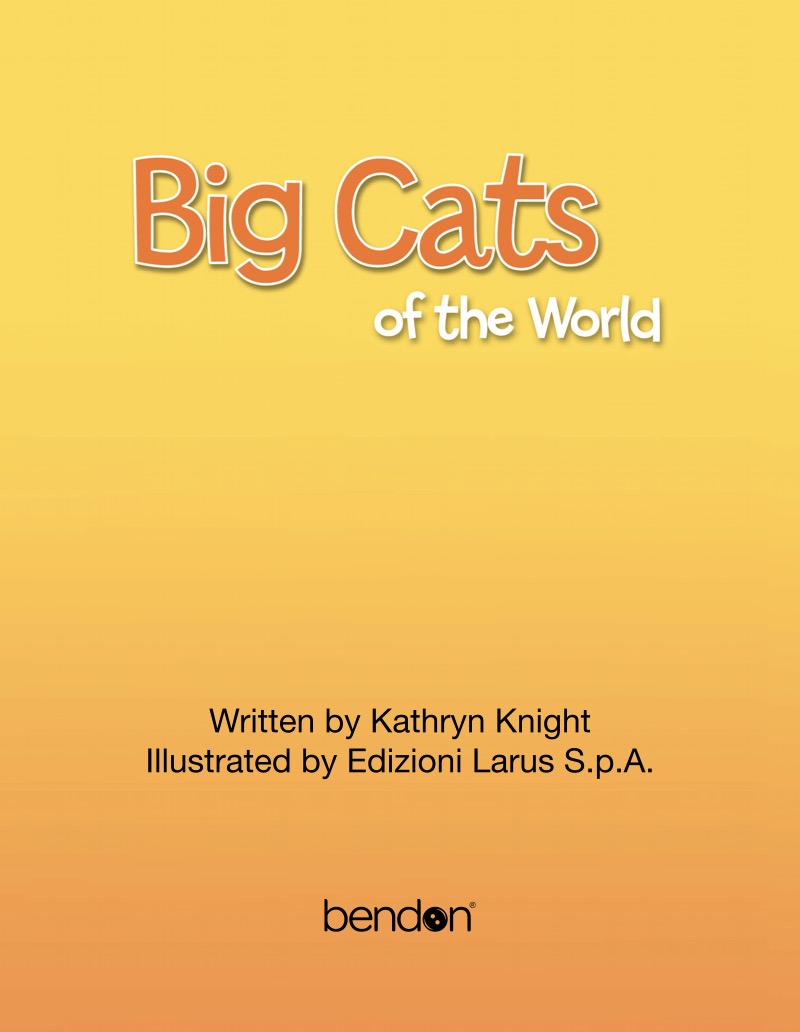 Big Cats of the World book cover