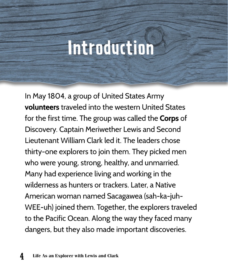 Life As an Explorer with Lewis and Clark — page 1