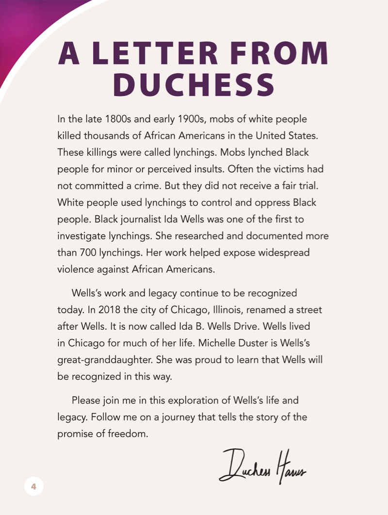 Ida Wells: Journalist and Activist — page 1