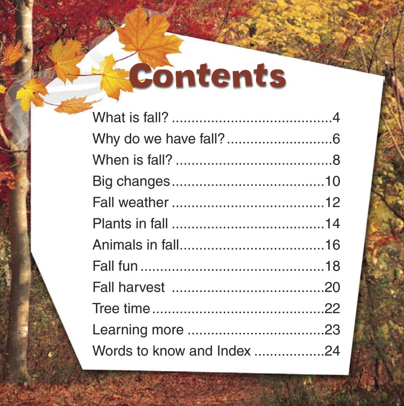How Do We Know It Is Fall? book cover
