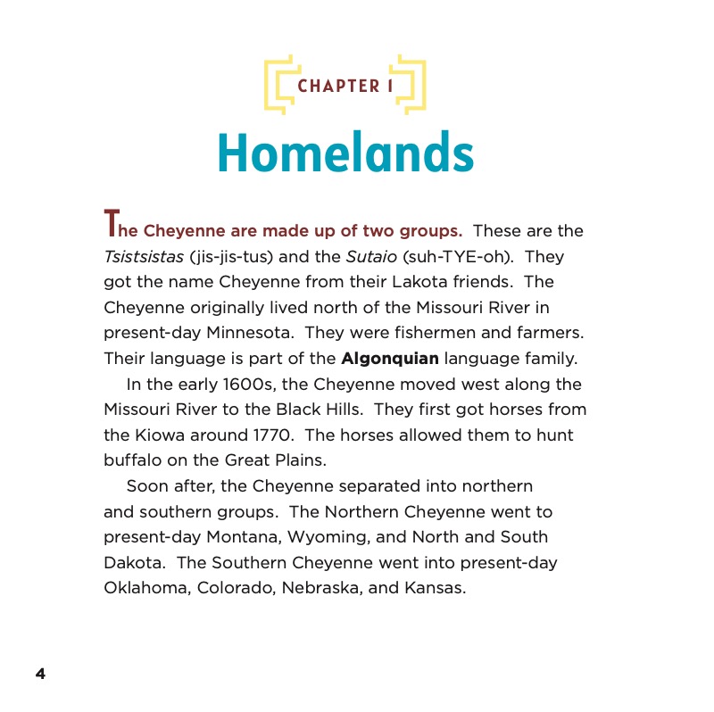 Native American Nations: Cheyenne — page 1
