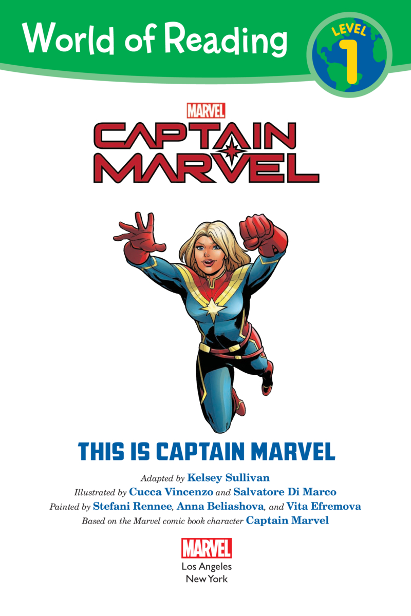 This is Captain Marvel book cover