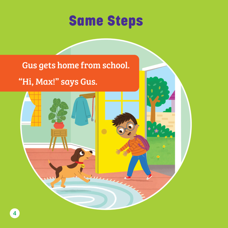 Early Coding Concepts: Gus's Routine: A Looping Story — page 1