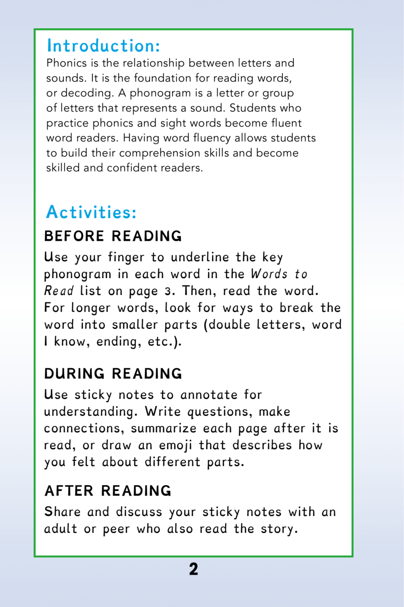 Phonics Focus: The Launch — page 1