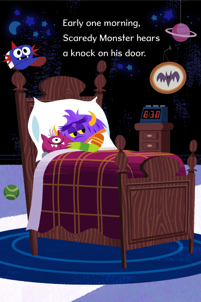 Scaredy Monster Goes to School — page 1