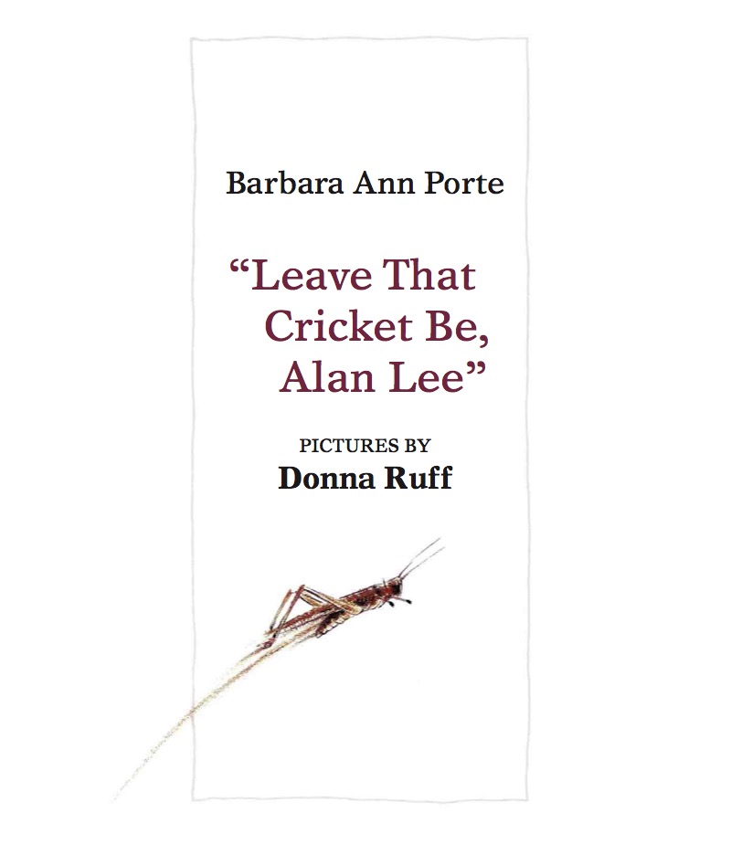 Leave That Cricket Be, Alan Lee book cover