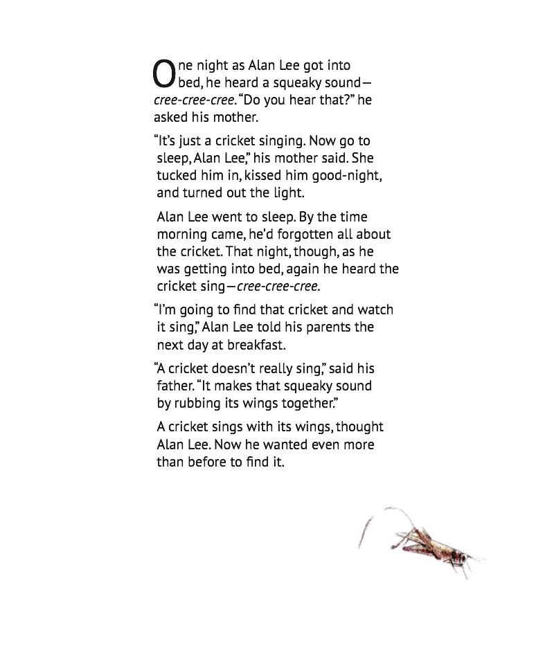 Leave That Cricket Be, Alan Lee — page 1
