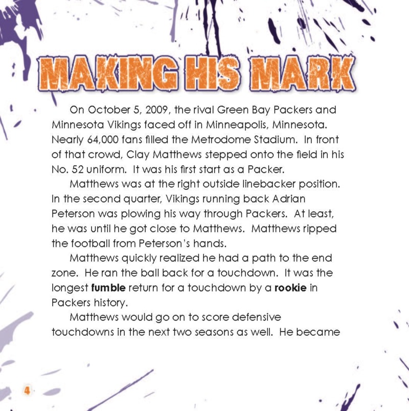 Awesome Athletes: Clay Matthews — page 1