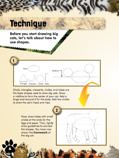 Explore And Draw: Big Cats — page 1