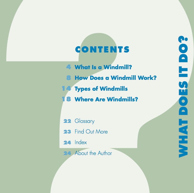 What Does It Do? Windmill book cover