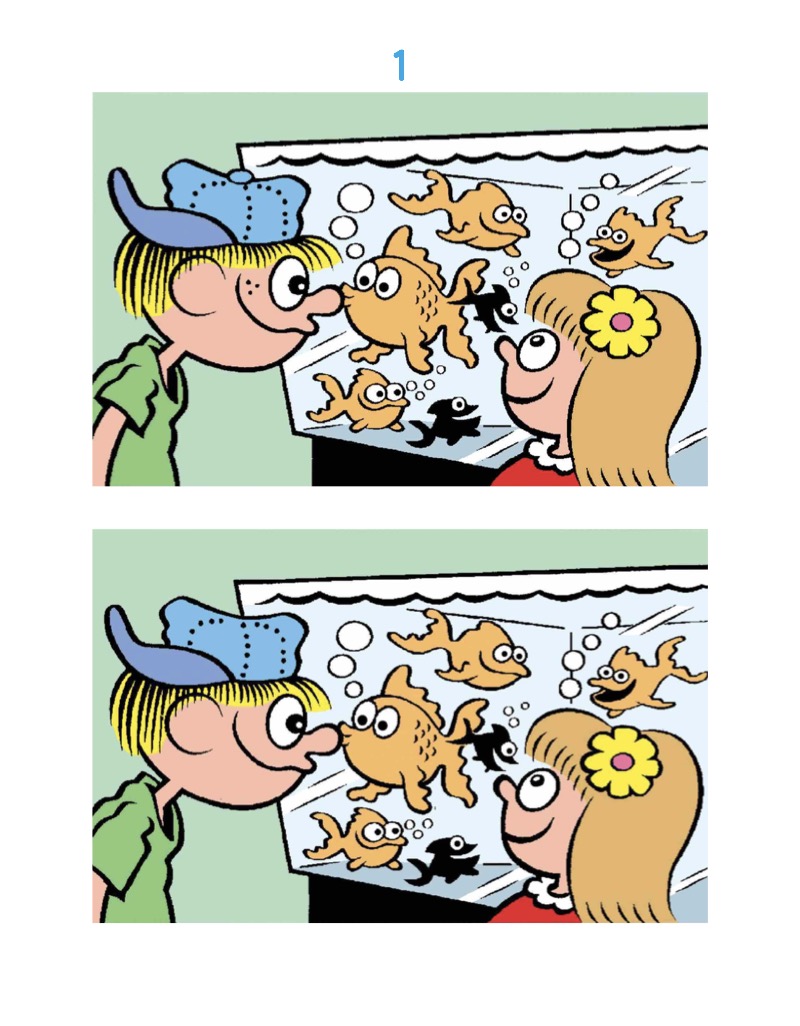 Go Fun! Spot Six Differences — page 1