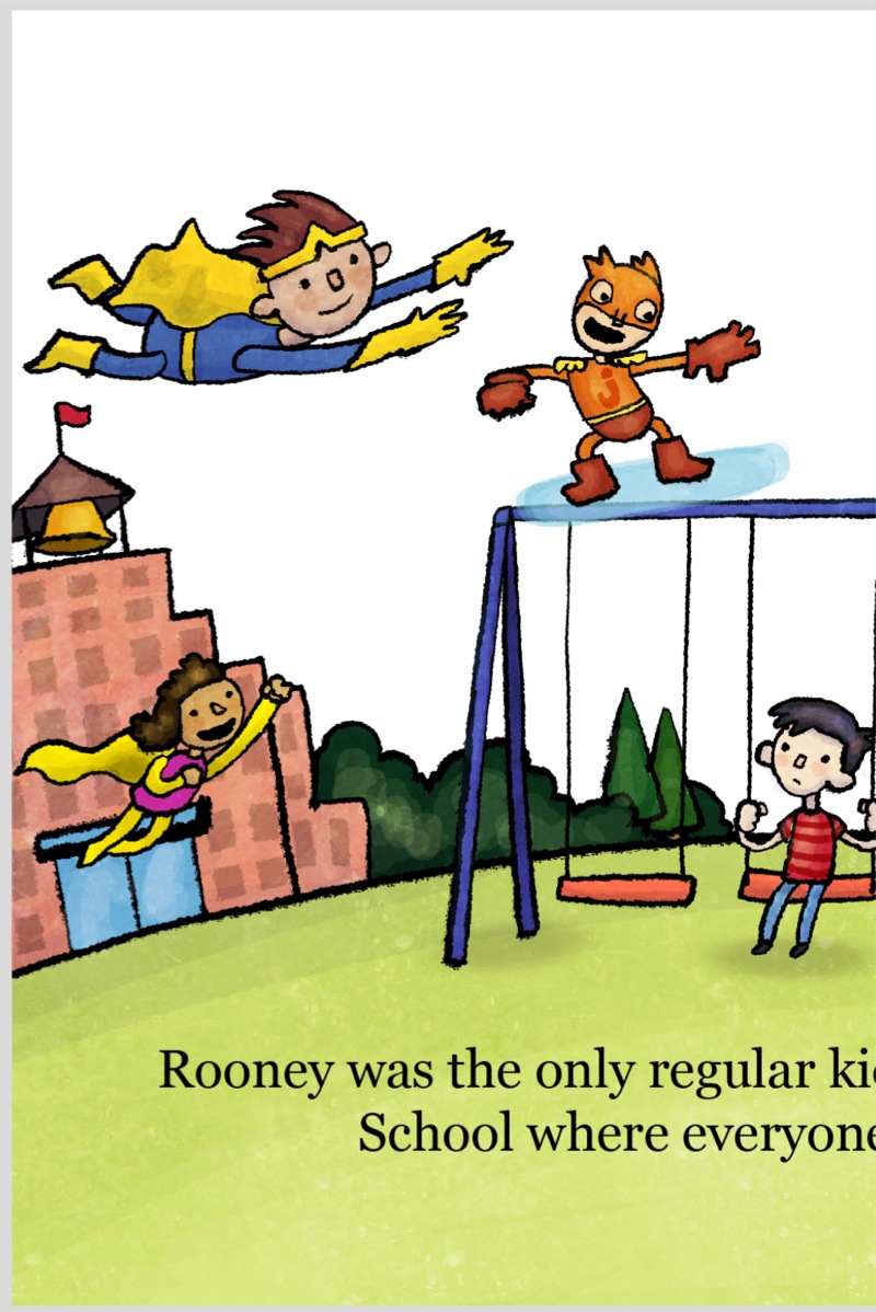 Brave Rooney and the Super-Sized Superheroes — page 1