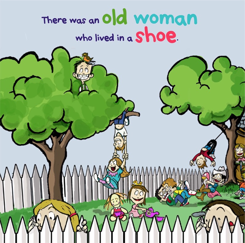 There Was An Old Woman Who Lived in a Shoe — page 1