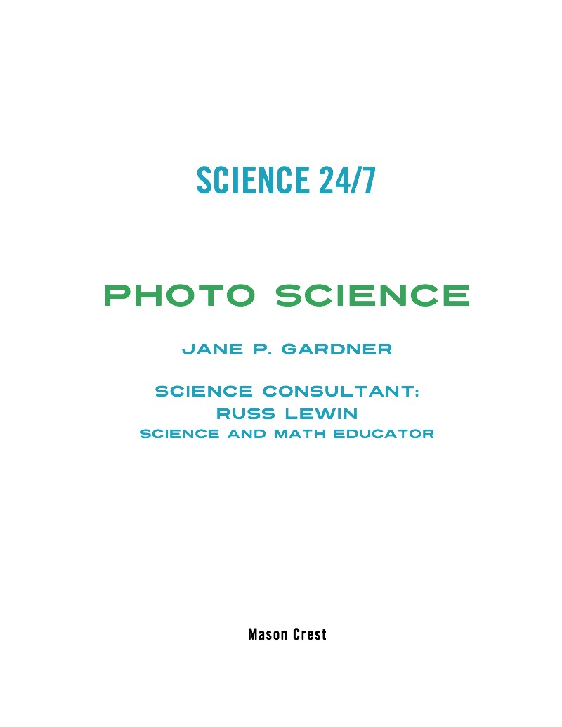 Photo Science book cover
