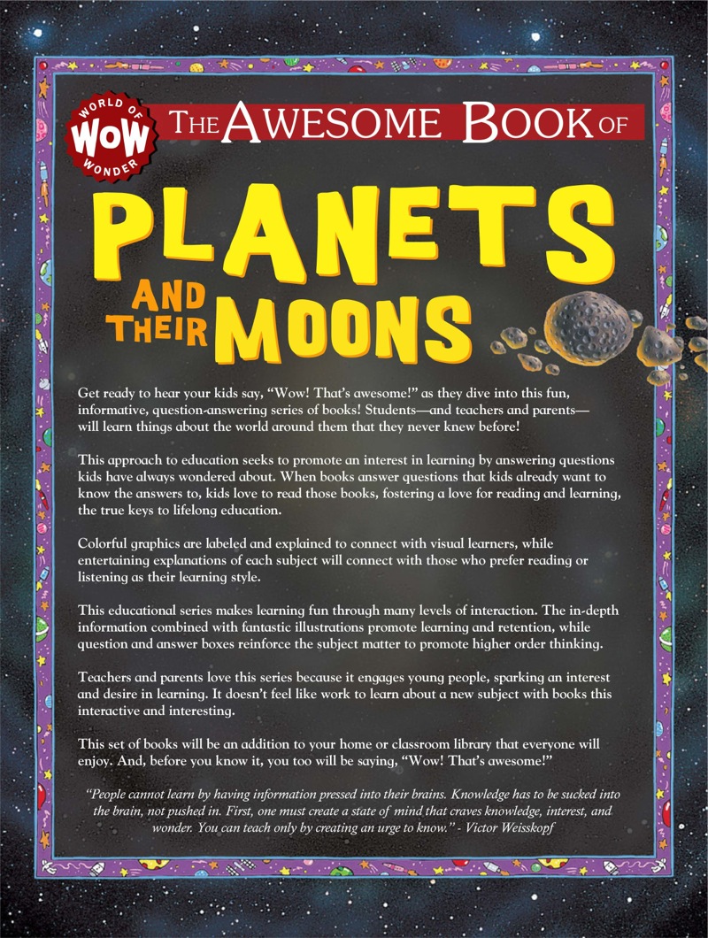 The Awesome Book of Planets and Their Moons book cover