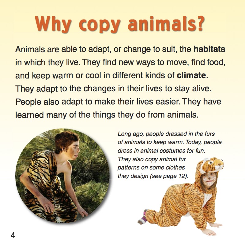 How and why do people copy animals? — page 1
