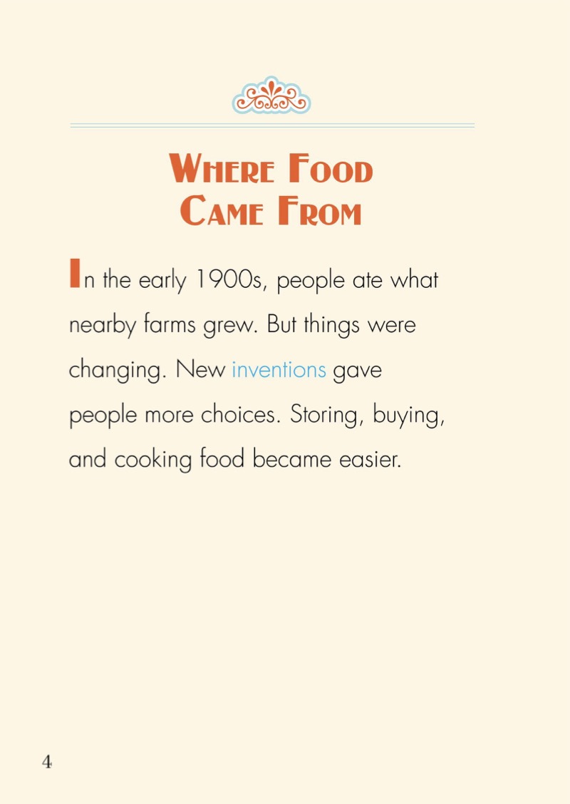 Food 100 Years Ago — page 1