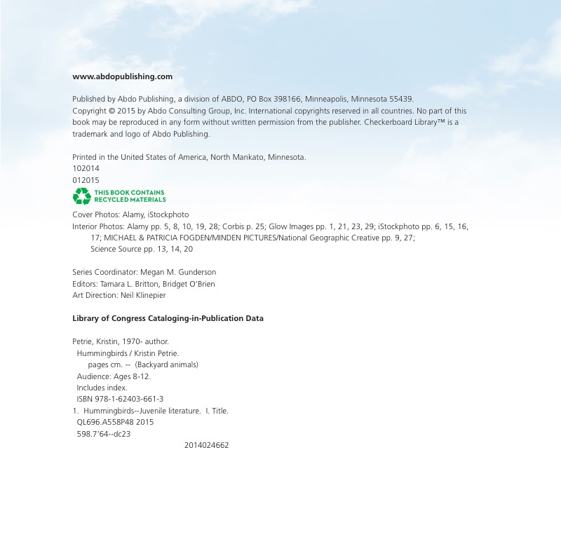 Hummingbirds — page 1